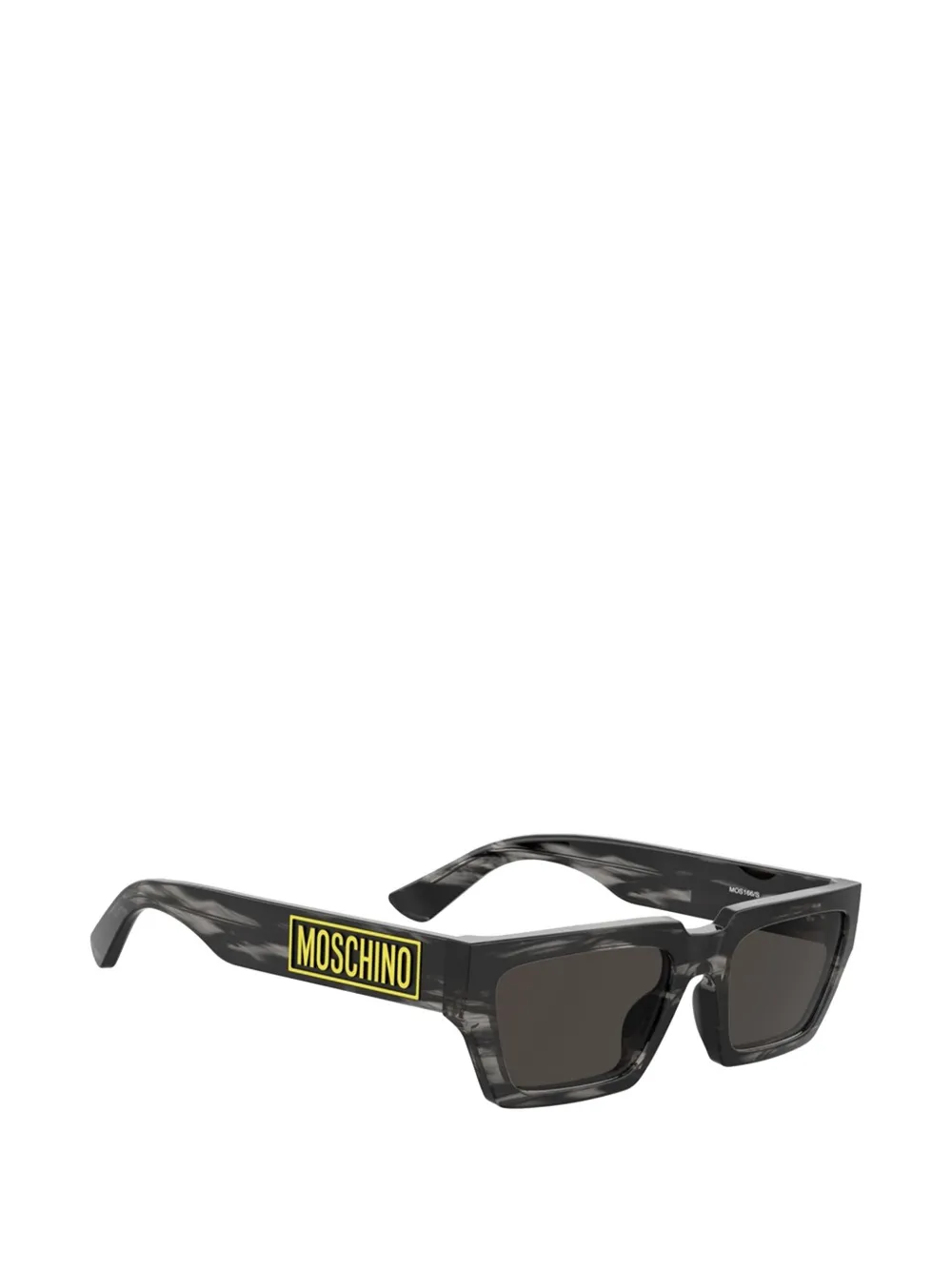 Moschino Eyewear Zonnebril met rechthoekig montuur Grijs