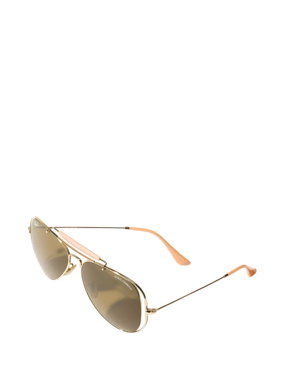 Dolce & Gabbana Eyewear x Ray-Ban zonnebril met piloten montuur Goud