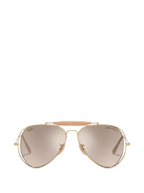 Dolce & Gabbana Eyewear x ray-ban double-frame pilot sunglasses