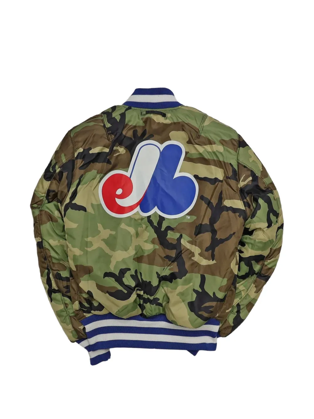 NEW ERA CAP x Alpha Industries Montreal Expos omkeerbaar bomberjack Blauw
