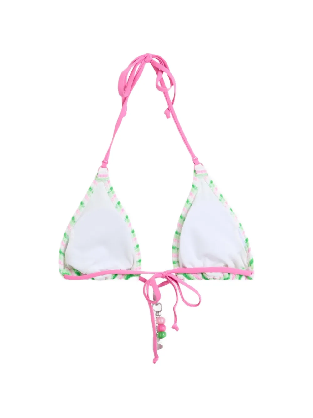 Juicy Couture x Roxy gestreepte bikinitop van badstof Roze