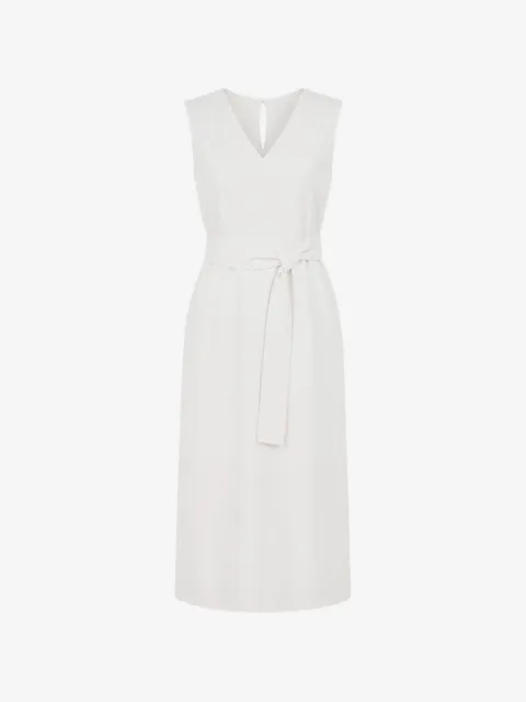 Calvin Klein robe ceinturée à col v