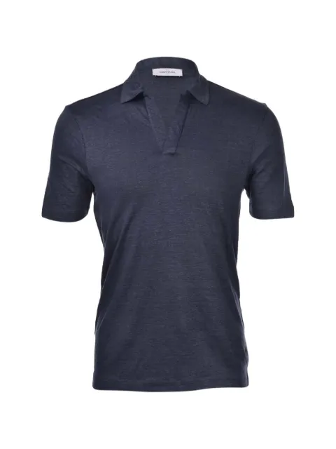 Gran Sasso slub-texture polo-collar T-shirt