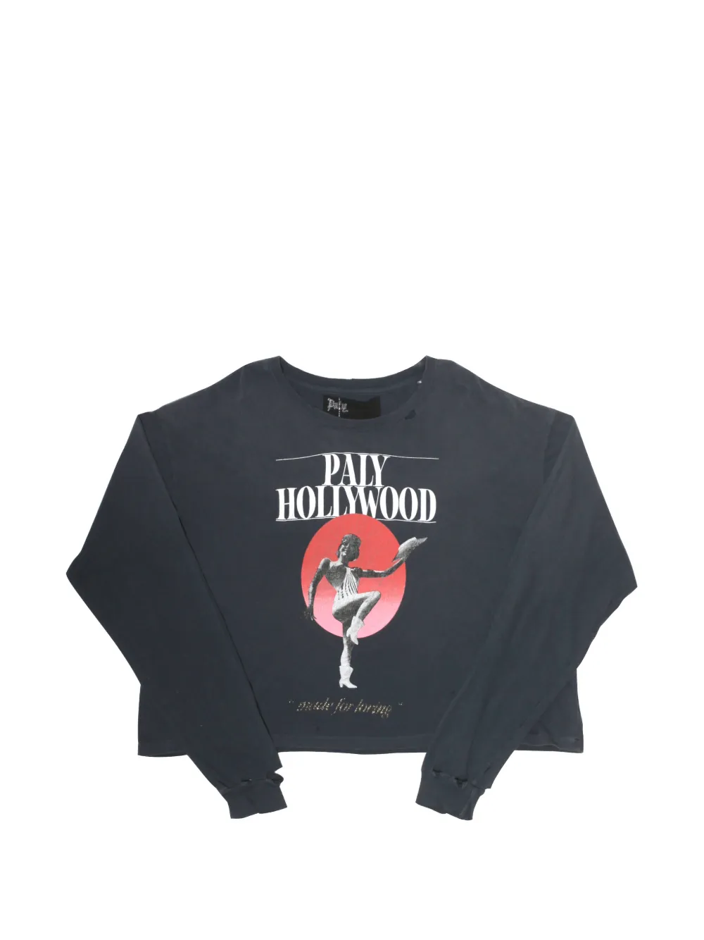 Paly Myra Breckenridge Graphic-print Long-sleeve T-shirt In Gray