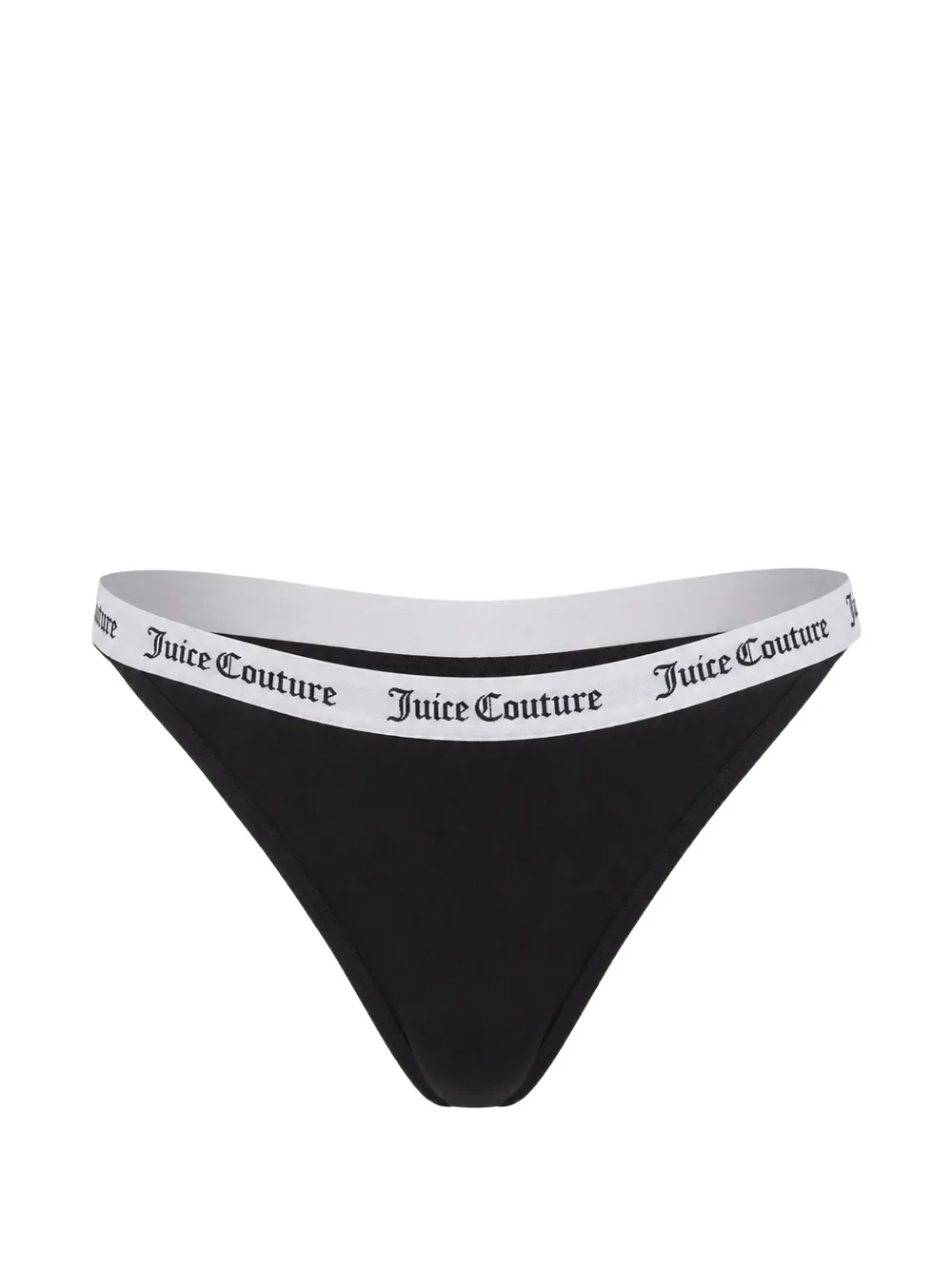 Juicy Couture Slip con logo in vita (3 pezzi) - Nero