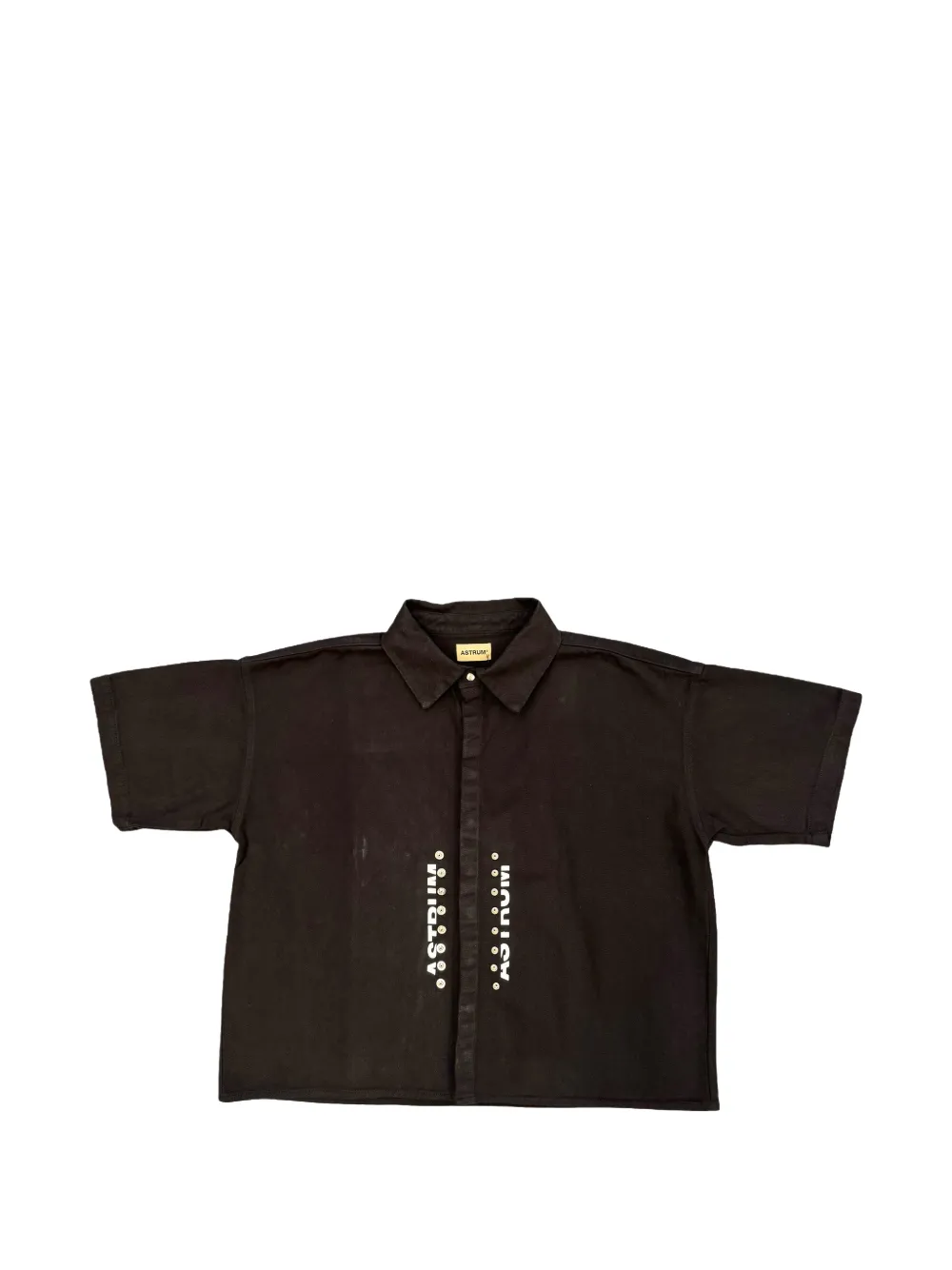 astrum logo-print short-sleeve shirt - Nero