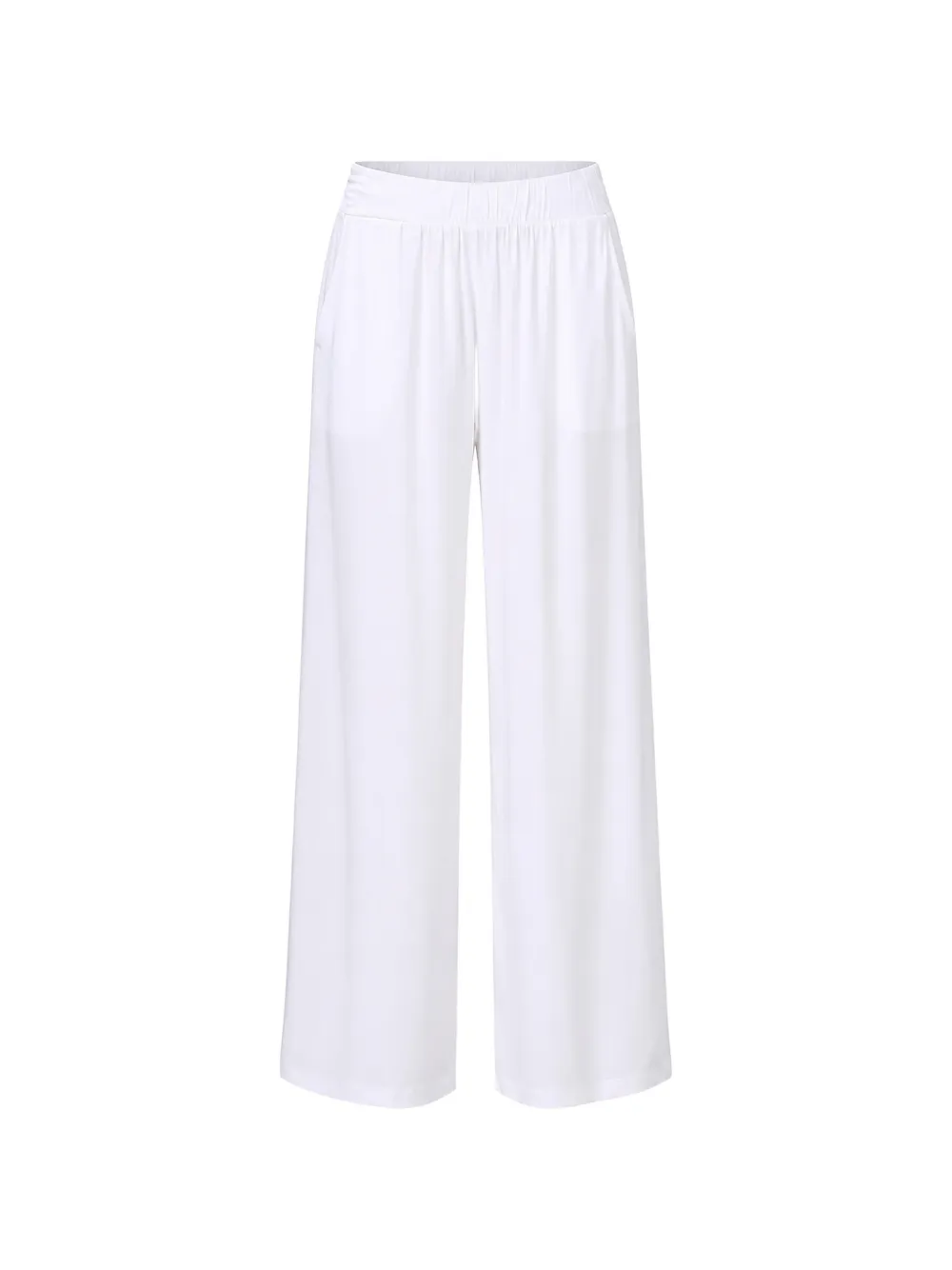Max Mara elasticated palazzo pants - Bianco
