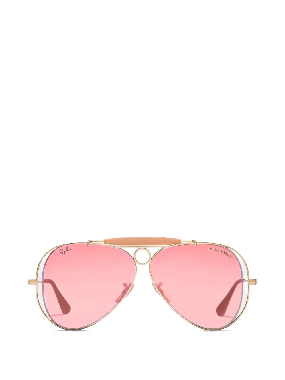 Dolce & Gabbana Eyewear x Ray Ban Aviator-frame sunglasses - Oro