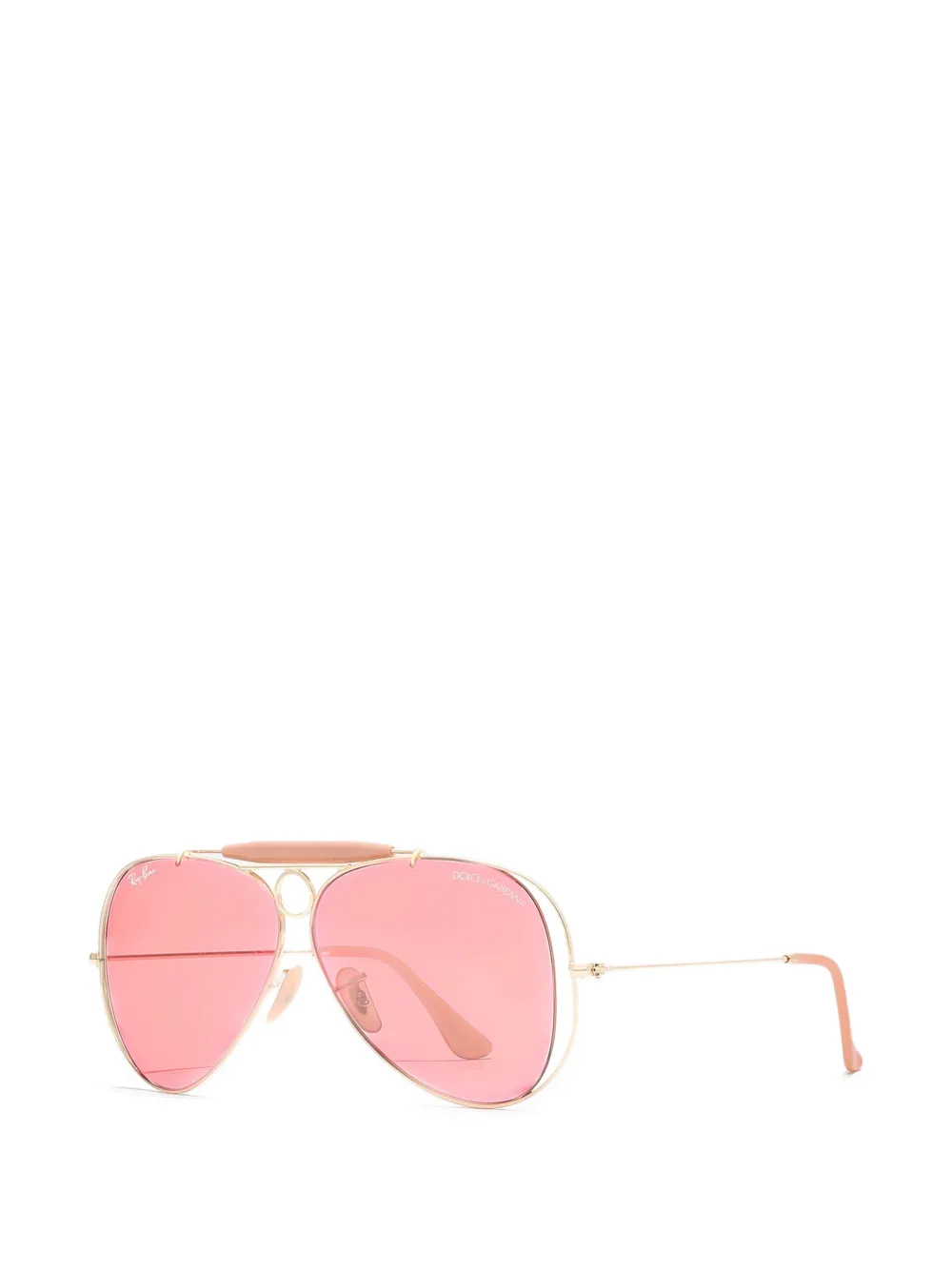 Dolce & Gabbana Eyewear x Ray Ban zonnebril met piloten montuur Goud