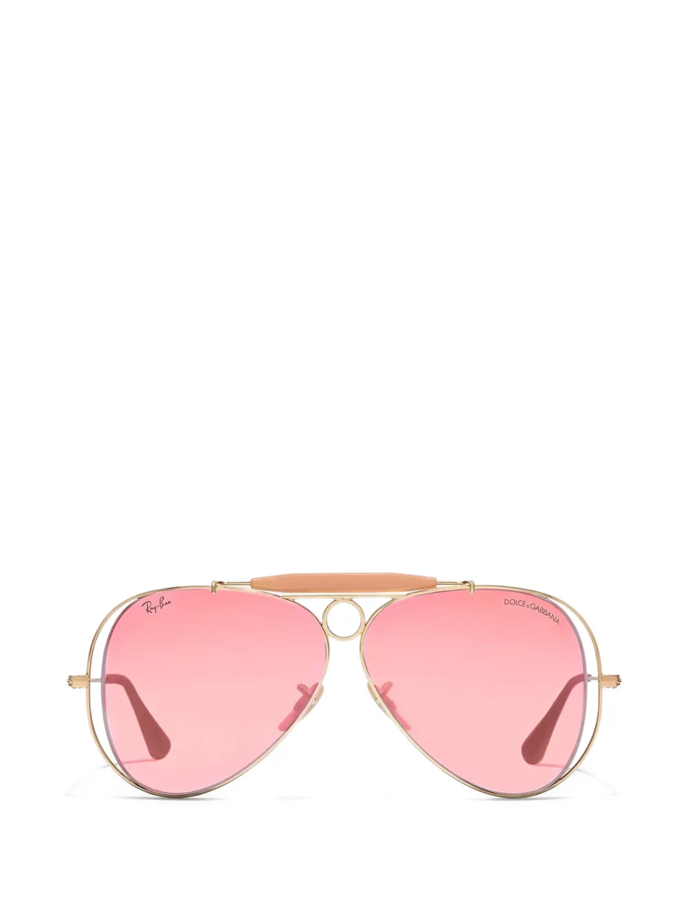 Dolce & Gabbana Eyewear x Ray Ban Aviator-frame sunglasses - Oro