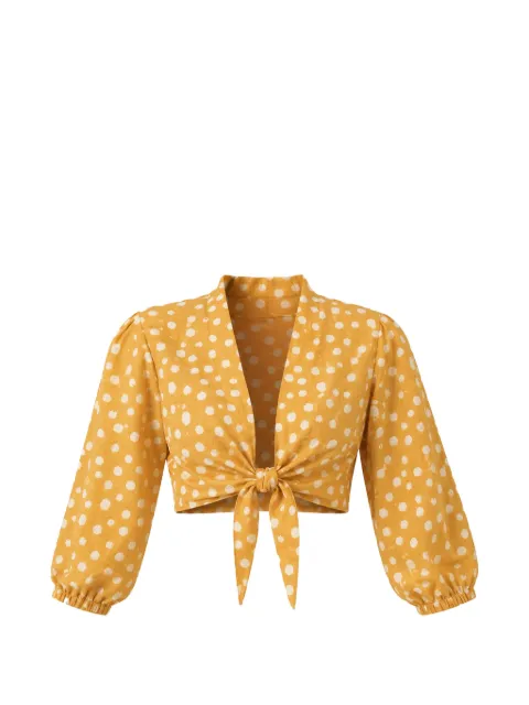 Adriana Degreas blusa con motivo de lunares