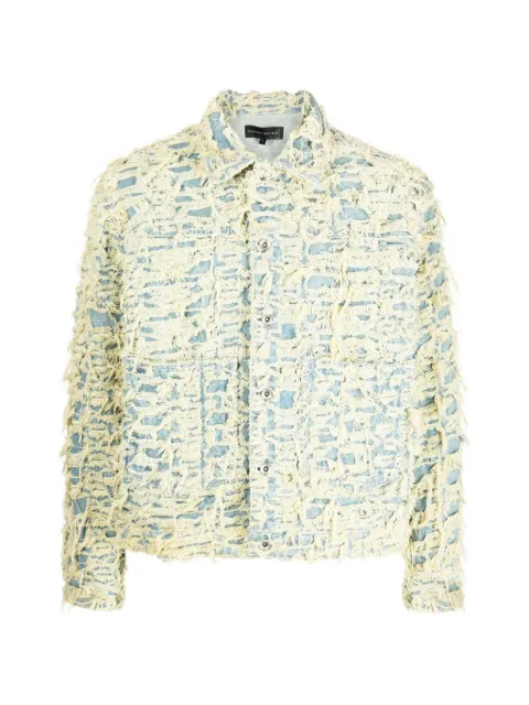 Who Decides War Barren distressed denim jacket