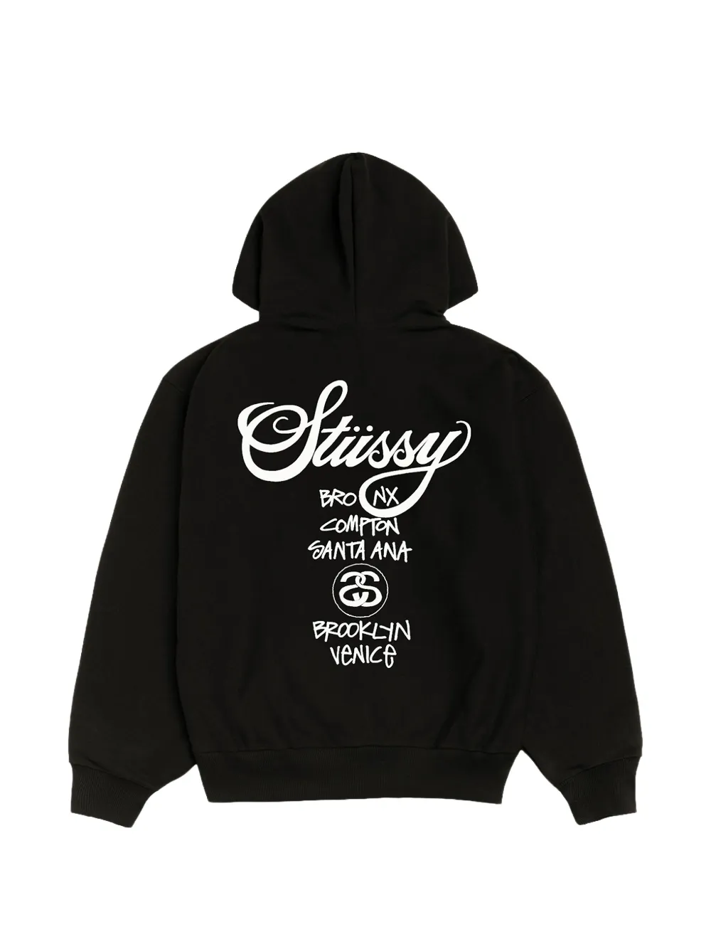 トップス Stussy World Tour Hoodie Black Stüssy World Tour zip-up Hoodie | Black | FARFETCH