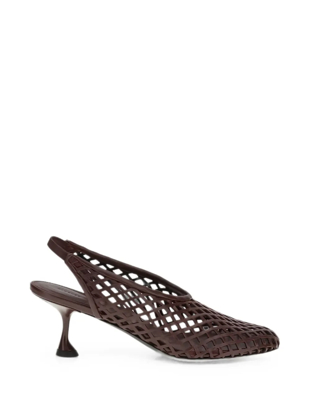 Proenza Schouler Tee perforated slingback pumps - Braun