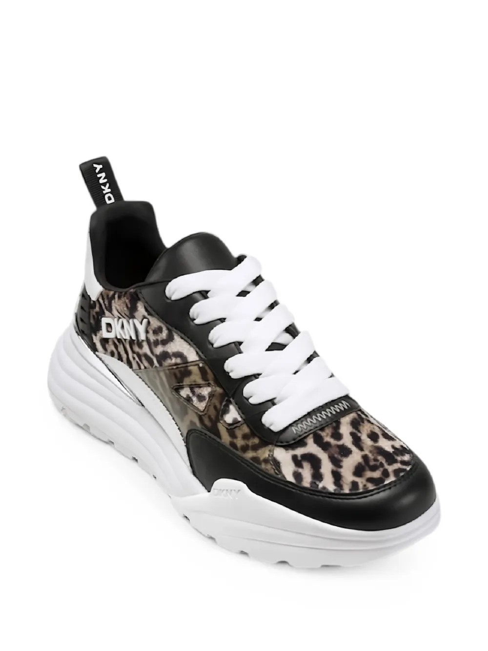 DKNY leopard-print Zanira sneakers Zwart