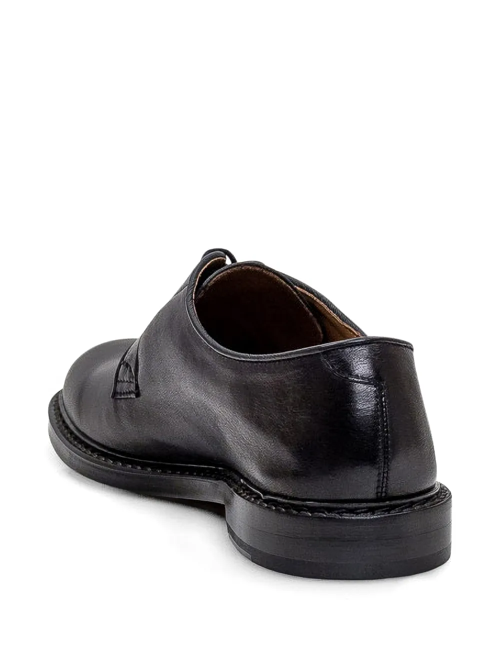 Doucal's lace-up leather derby shoes Blauw