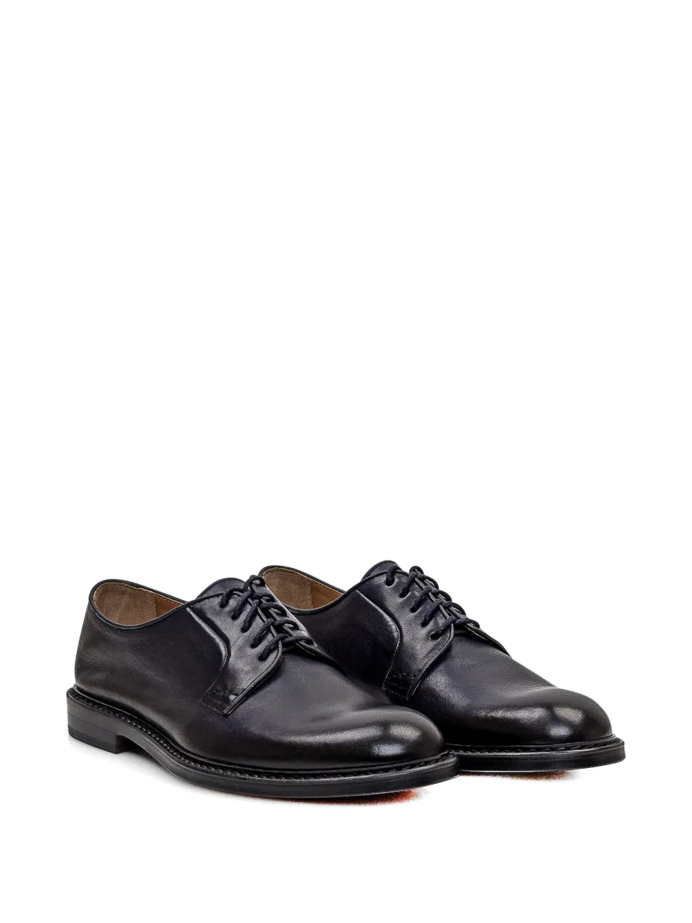 Doucal's lace-up leather derby shoes Blauw