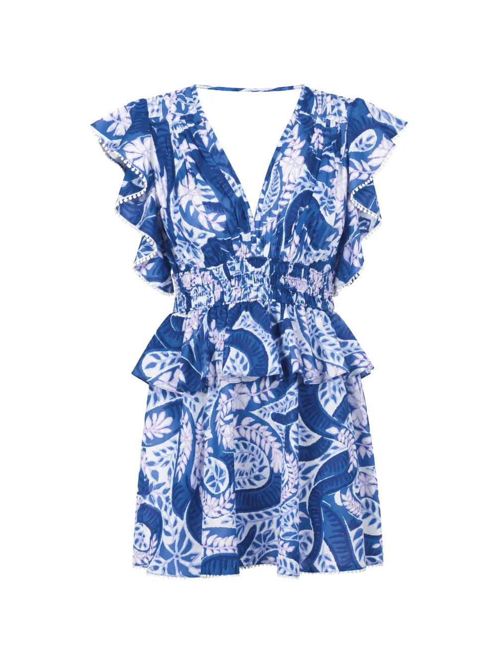 Poupette St Barth Noemi paisley-print mini dress - Blau