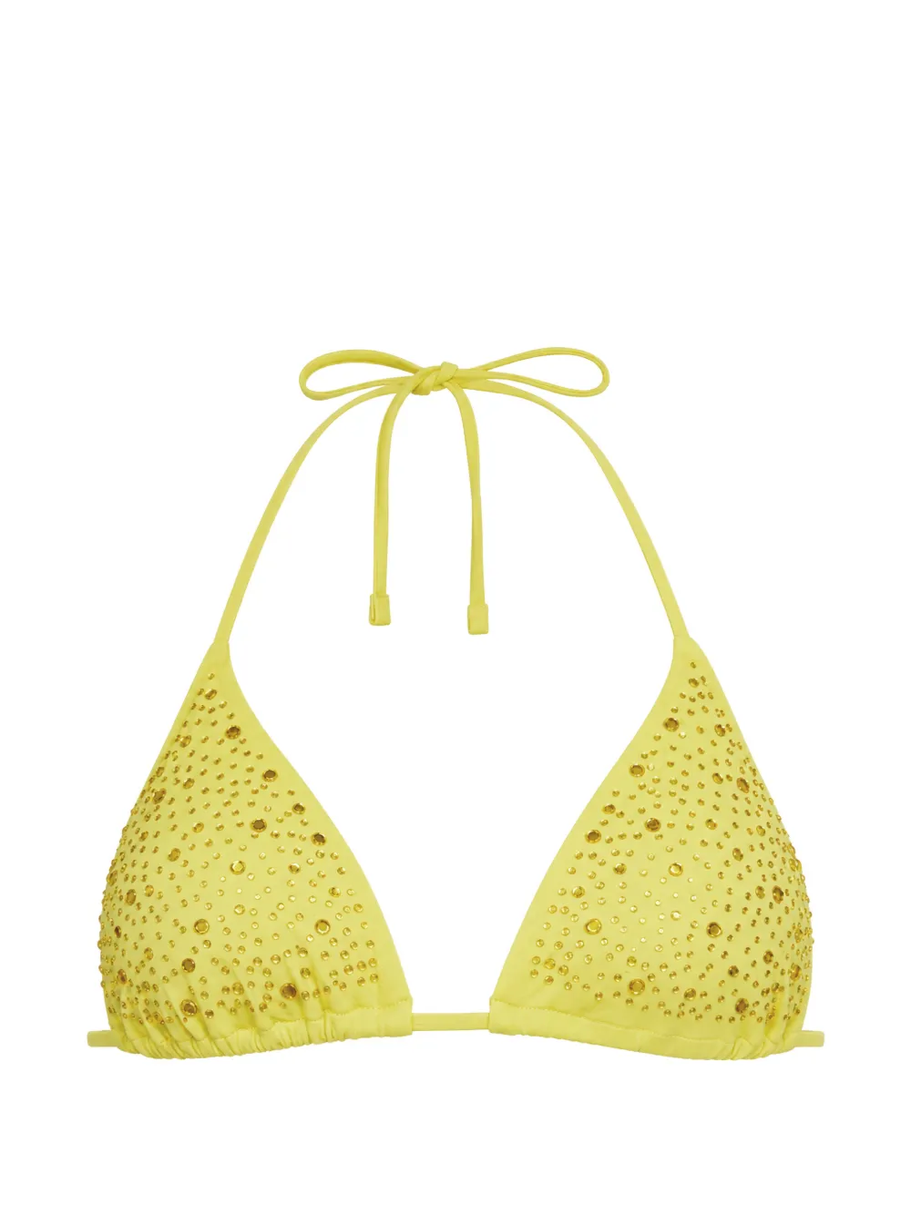 GUESS USA crystal-embellished triangle bikini top - Giallo
