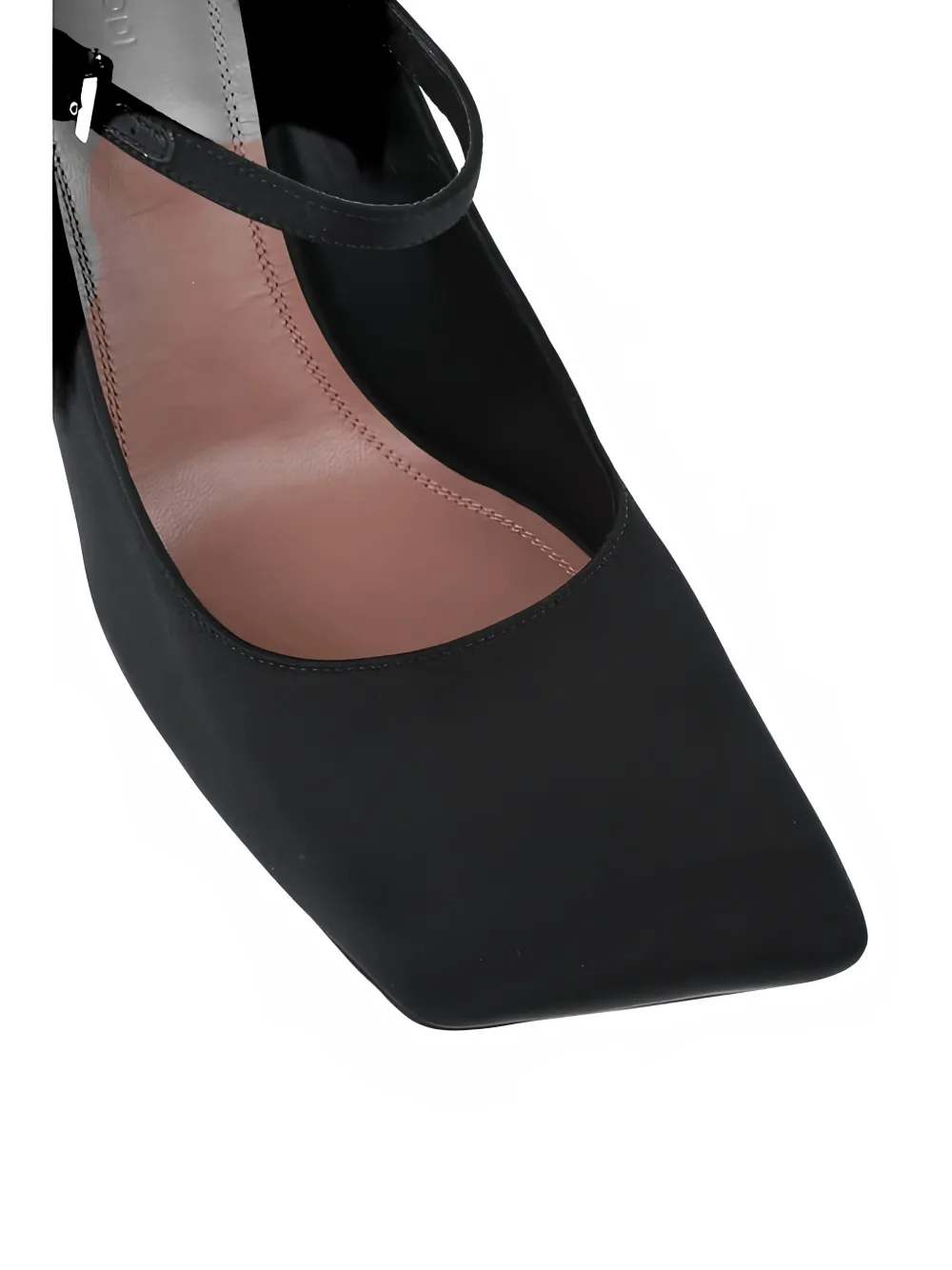 Amina Muaddi Charlotte Mary Jane heeled pumps Zwart