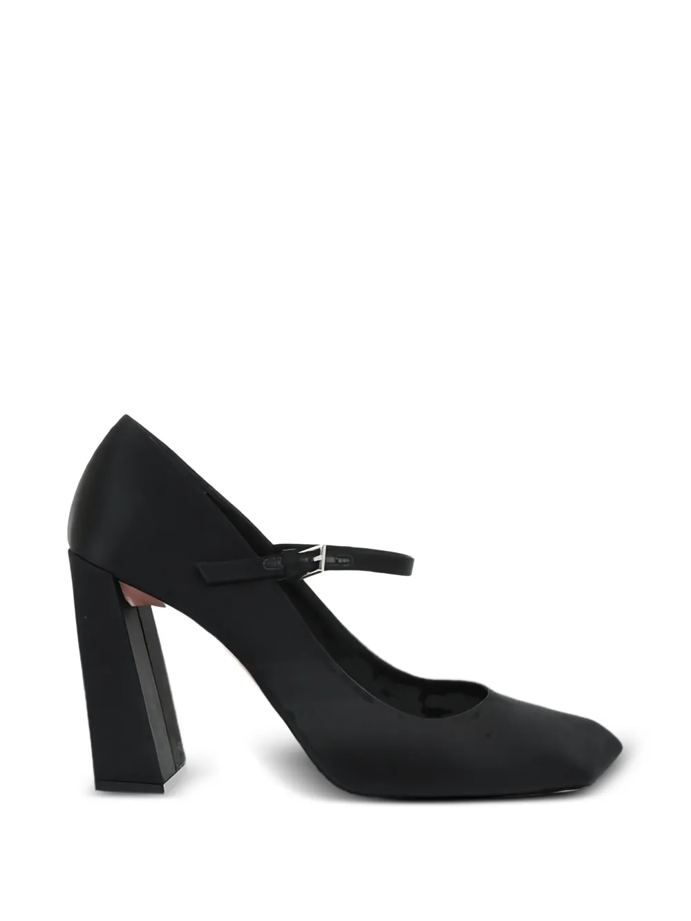 Amina Muaddi Charlotte Mary Jane heeled pumps Zwart