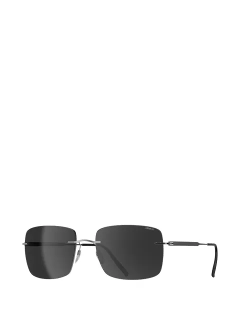 Silhouette rimless rectangle-frame sunglasses