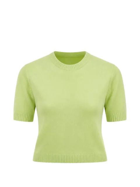 Autumn Cashmere crew-neck short-sleeve sweater
