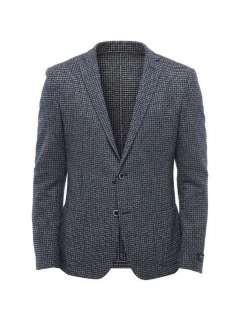 Corneliani checked single-breasted blazer
