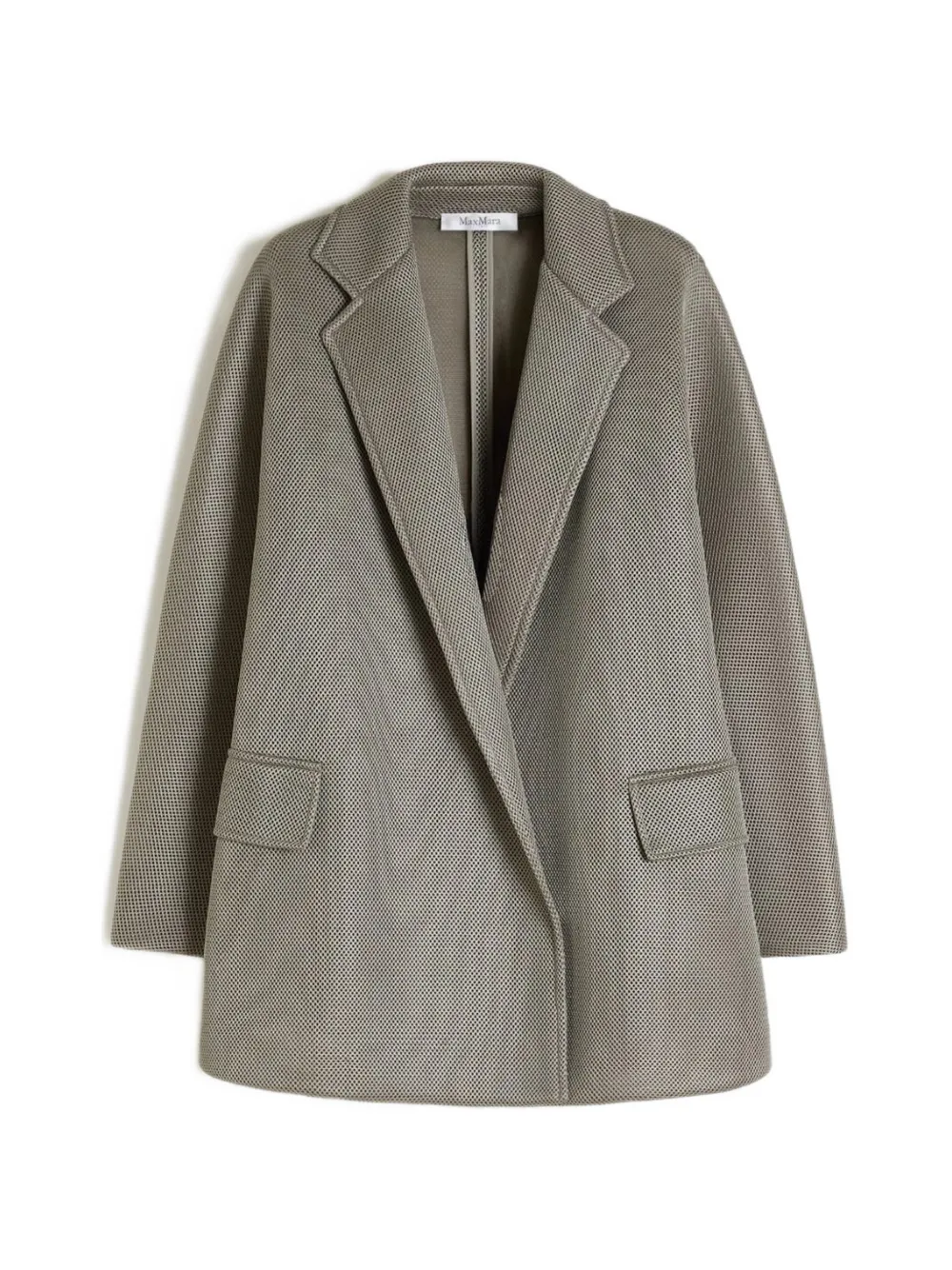 Max Mara belted mesh coat - Grey