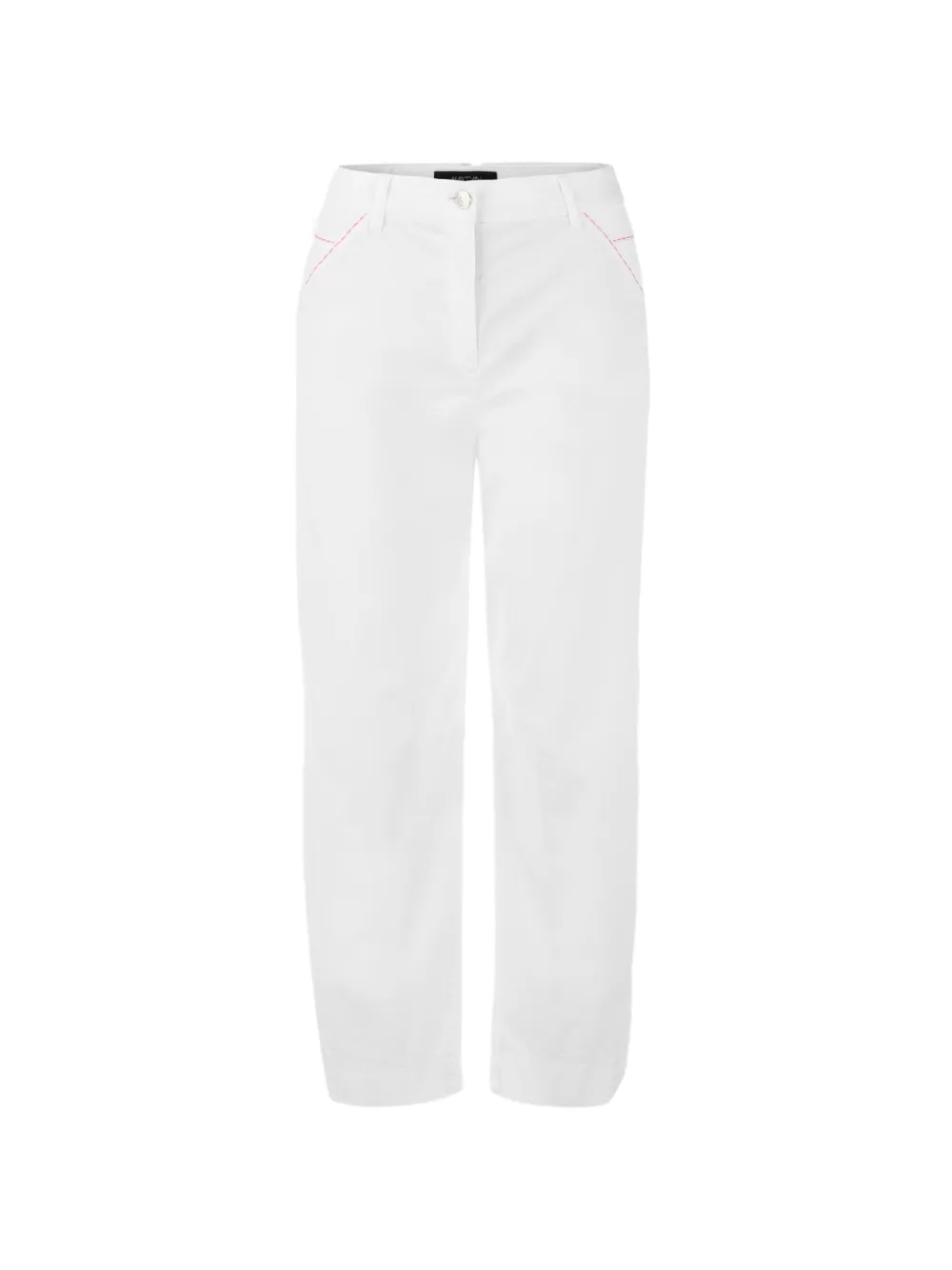 MARCCAIN Ruma contrast-stitch trousers - Bianco