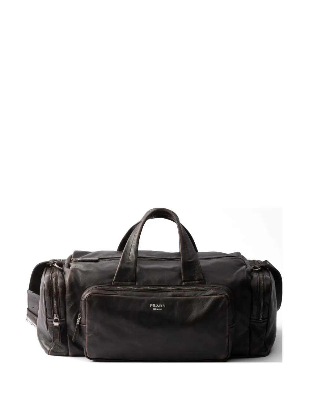 Prada nappa leather duffel bag - Marrone
