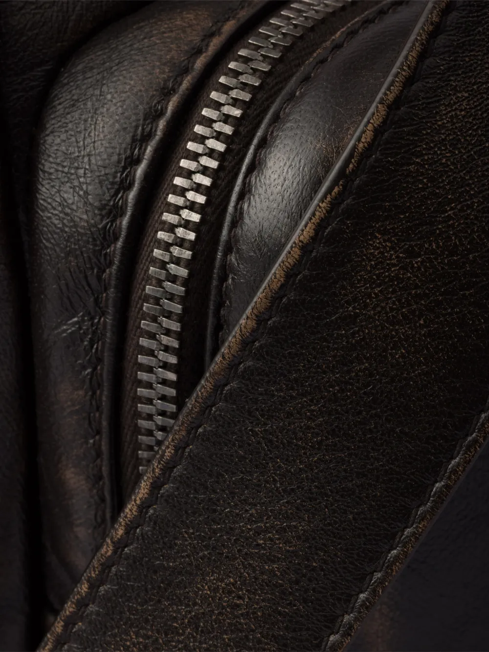 Prada Nappa leren duffeltas Bruin