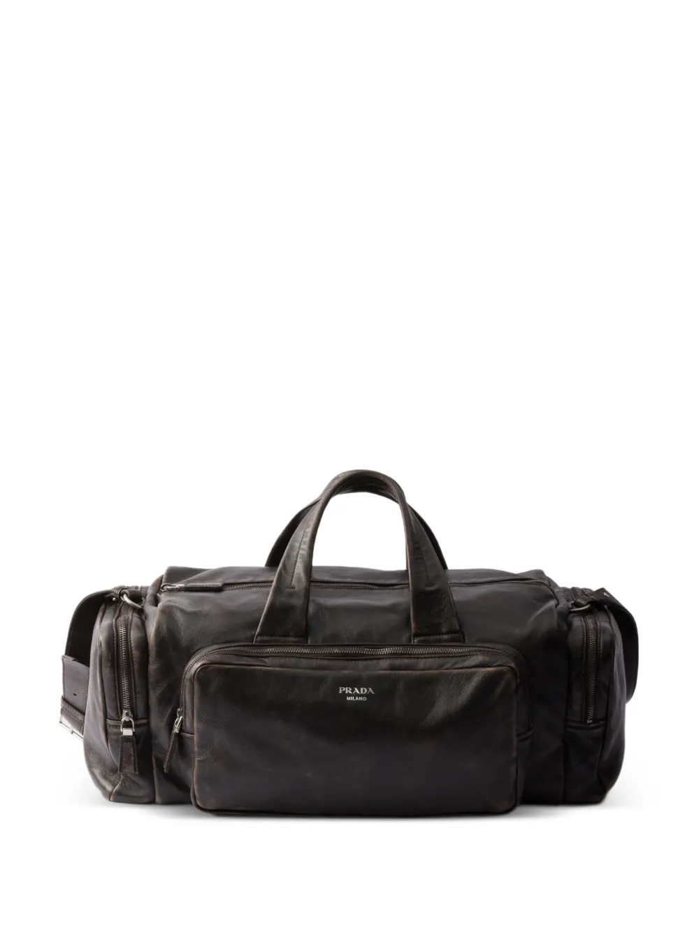 Prada nappa leather duffel bag - Marrone