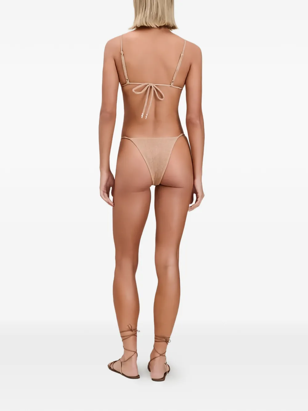  Devon Windsor Bead-embellished Shimmer Bikini - Tons Neutres 