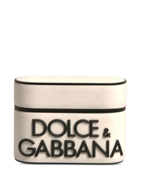 Dolce & Gabbana embossed-logo AirPods case