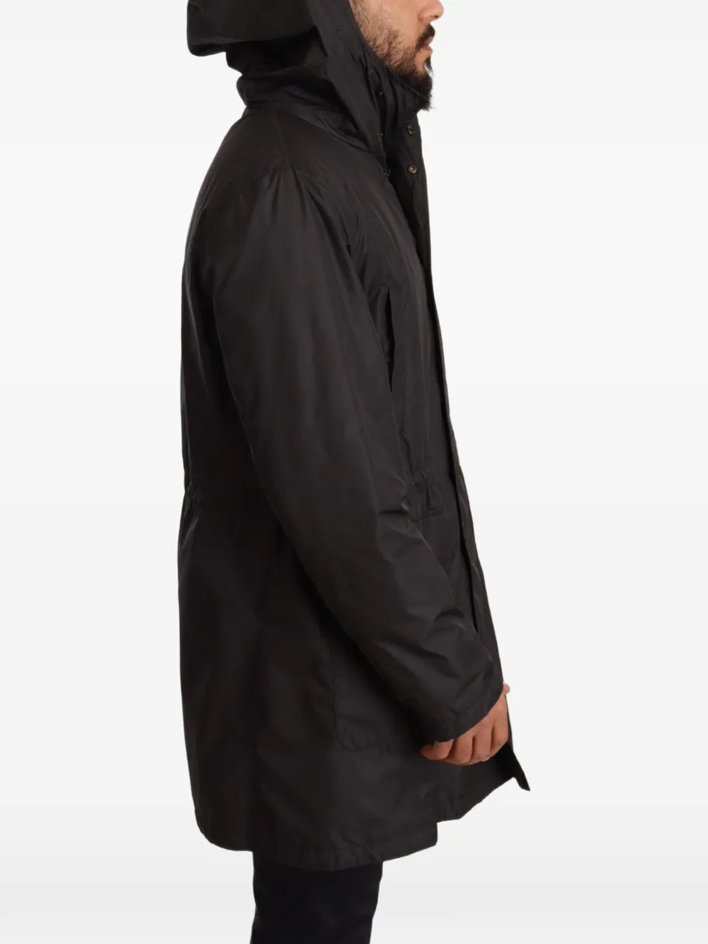 Dolce & Gabbana Jas met capuchon en logodetail Zwart