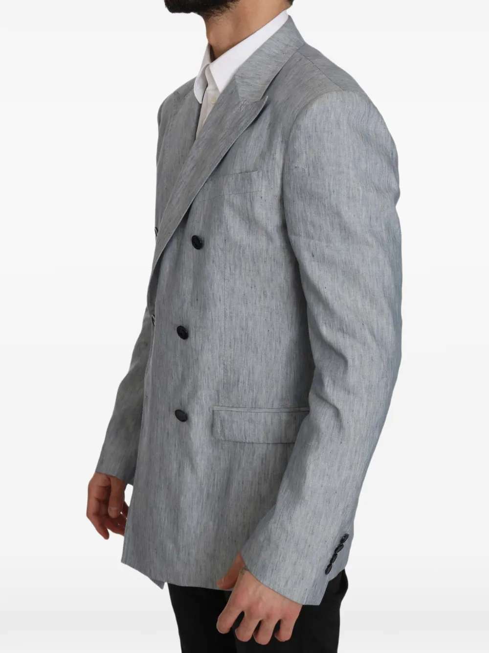 Dolce & Gabbana Blazer met dubbele rij knopen Blauw