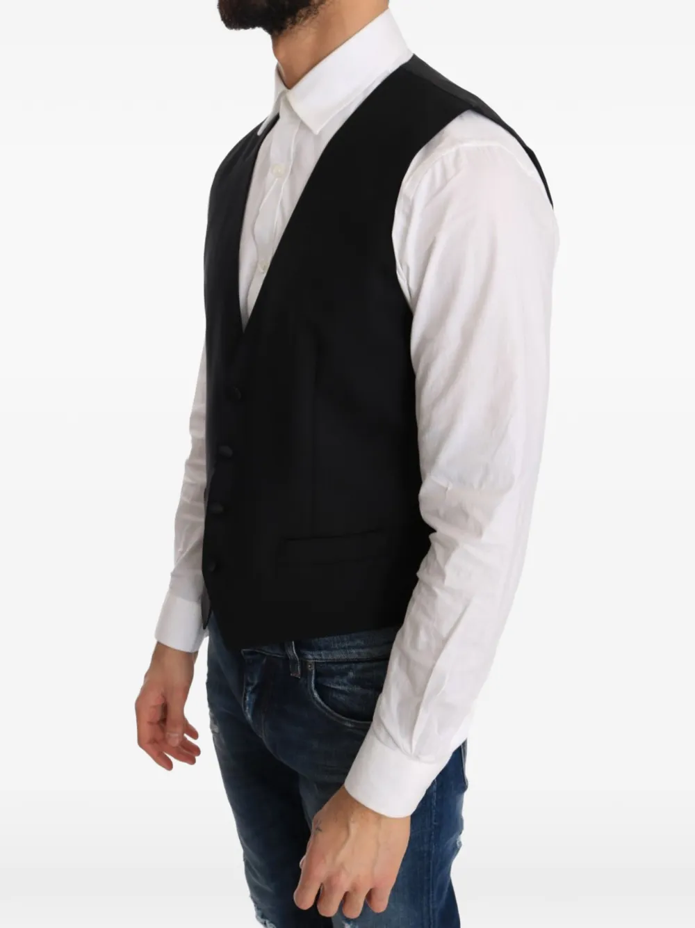 Dolce & Gabbana Gilet met V-hals Zwart