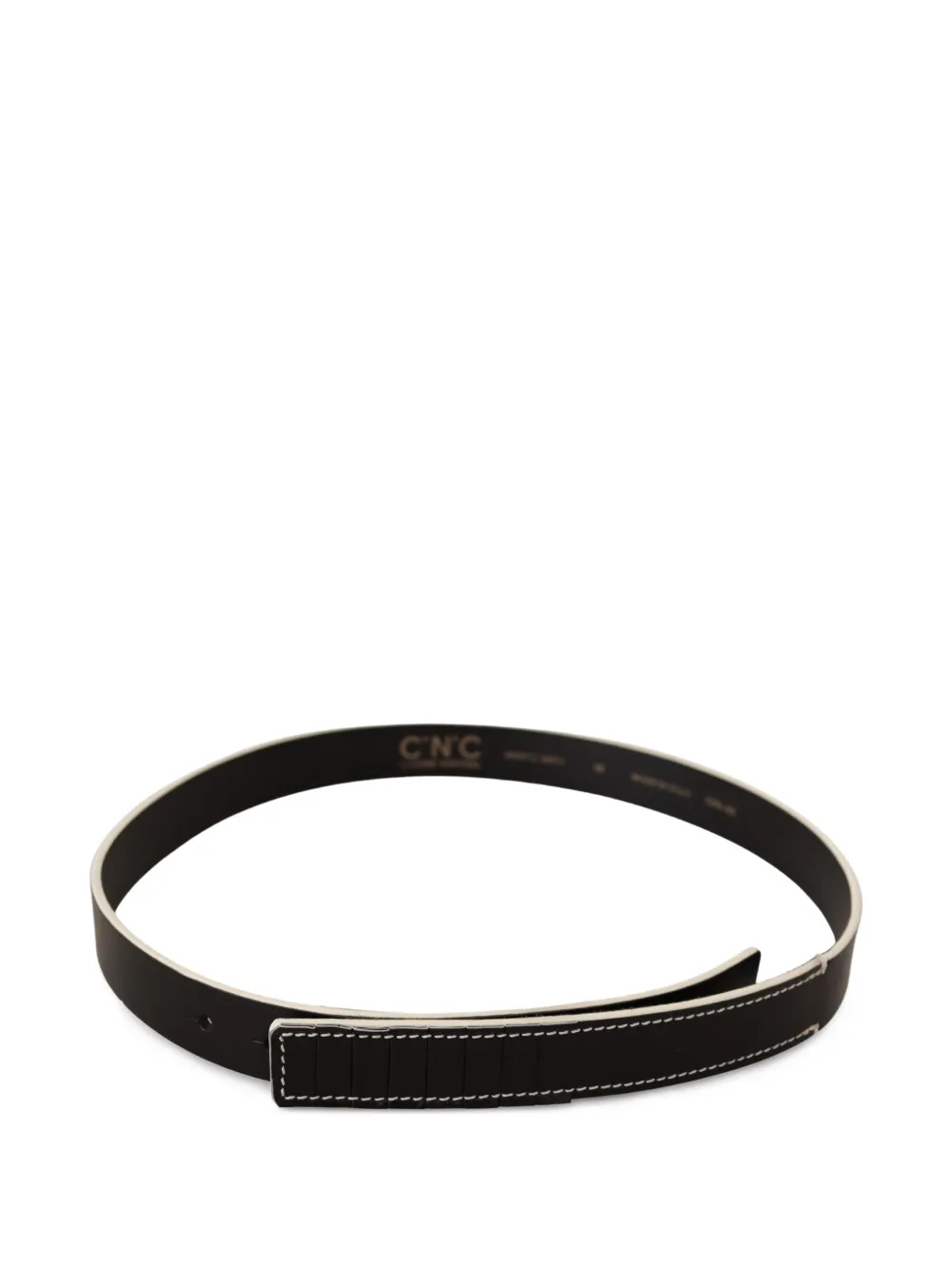 Costume National Leren riem Zwart