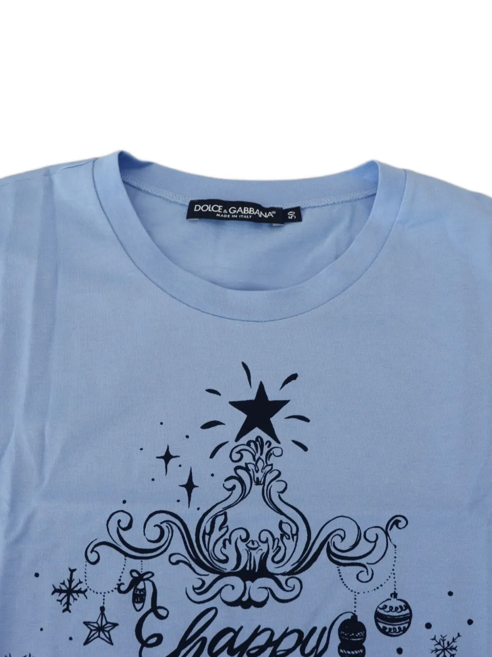 Dolce & Gabbana T-shirt met grafische print Blauw