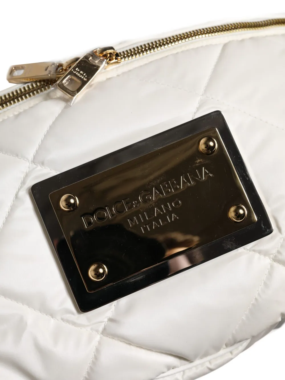 Dolce & Gabbana Heuptas met logoplakkaat Wit