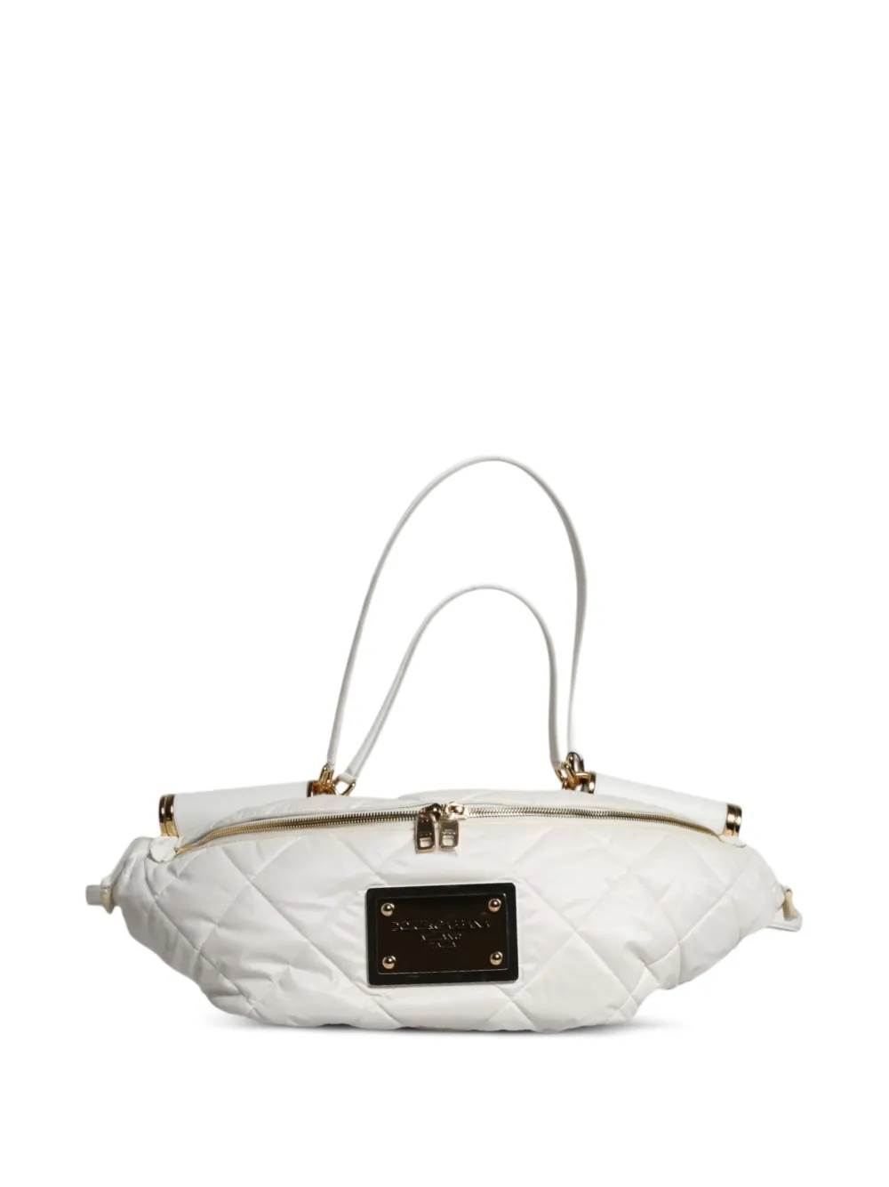 Dolce & Gabbana Heuptas met logoplakkaat Wit