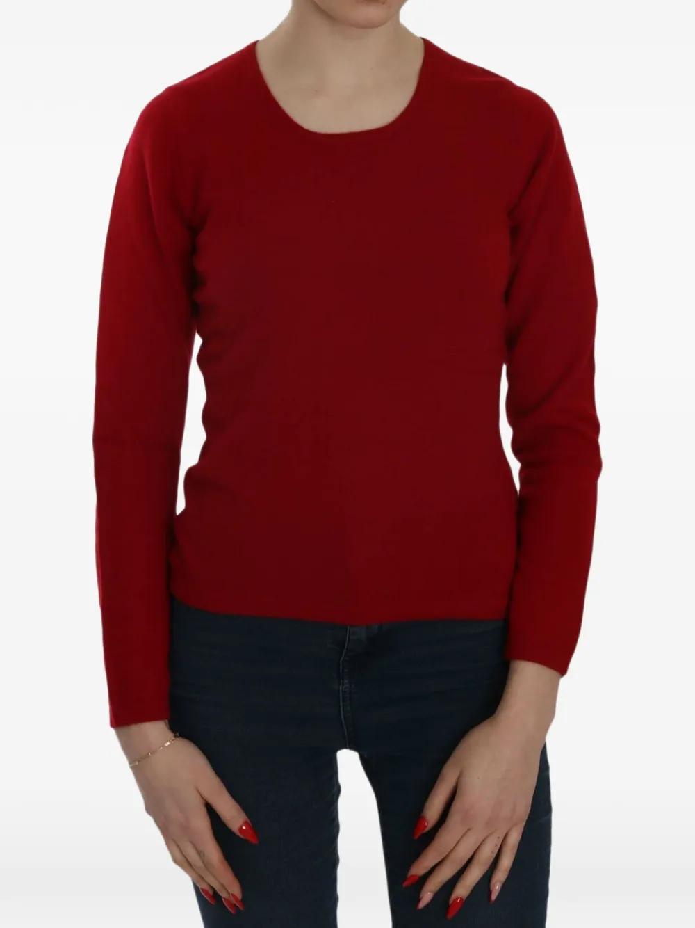 MILA SCHON Maglione girocollo in cashmere - Rosso