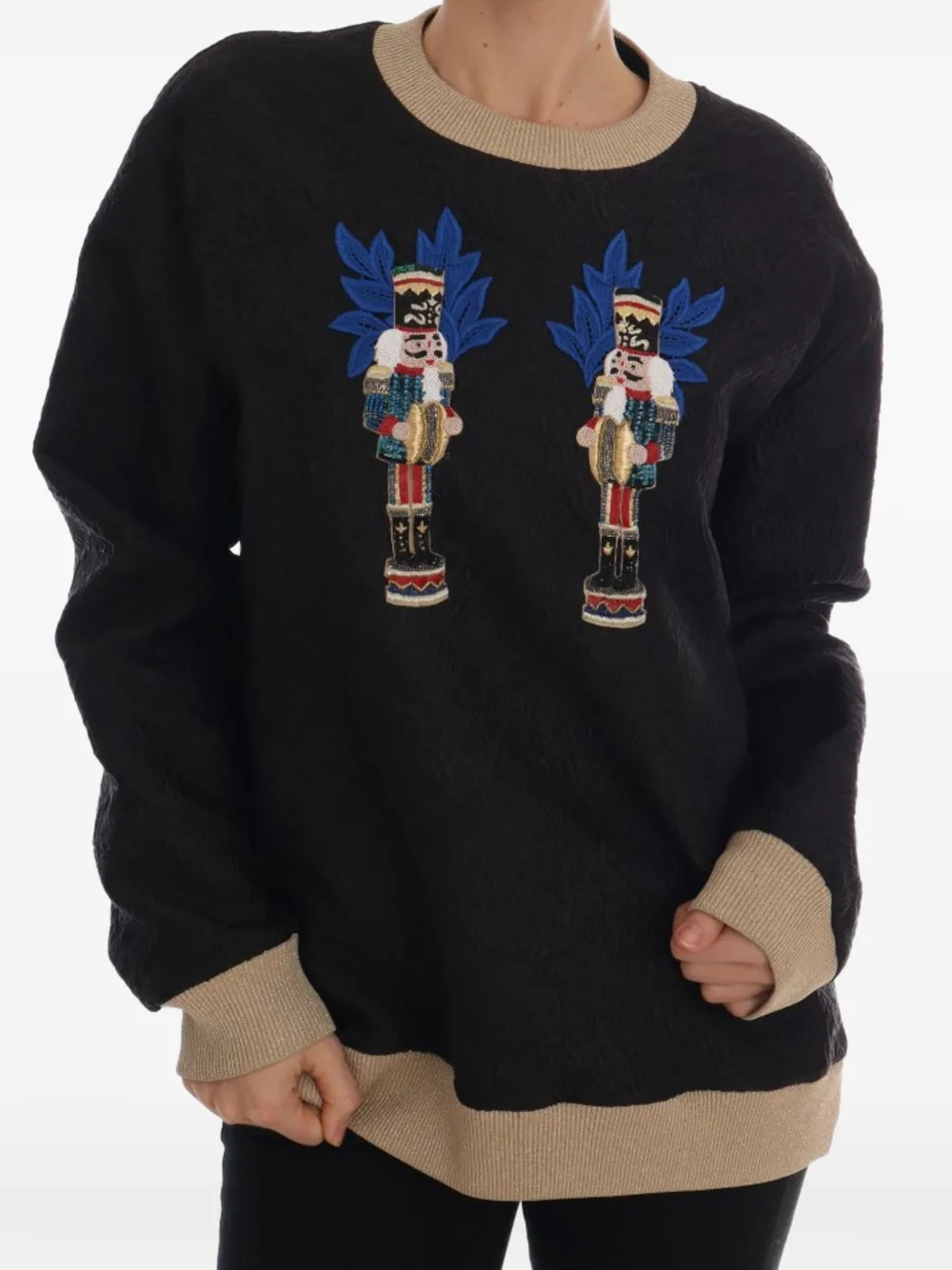 Dolce & Gabbana Maglione con applicazioni - Nero