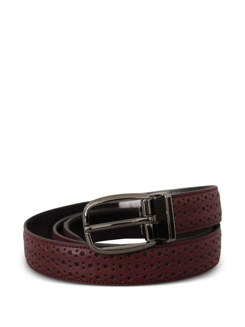 Dolce & Gabbana Cintura in pelle traforata - Rosso