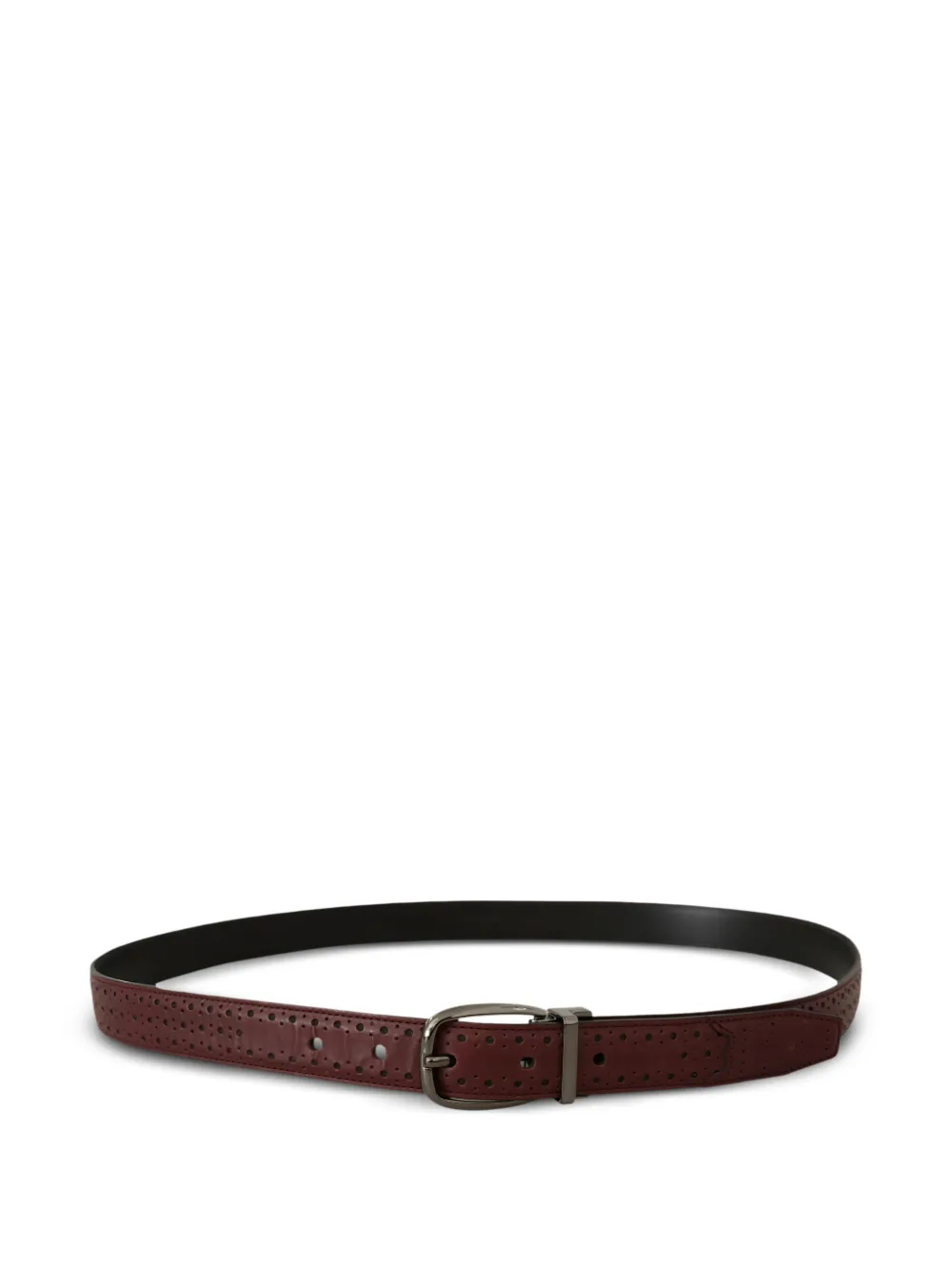 Dolce & Gabbana Geperforeerde leren riem Rood