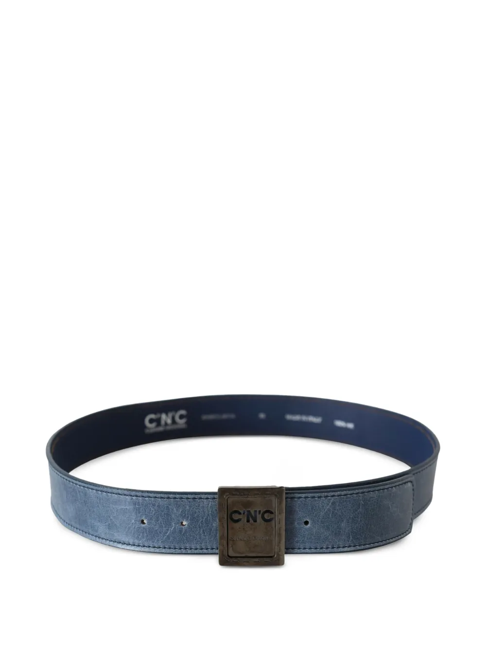 Costume National Cintura con fibbia logo - Blu