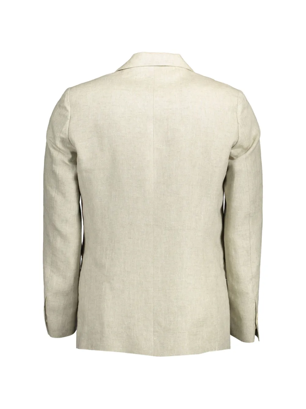 Gant Jack met gekerfde revers en visgraatpatroon Beige