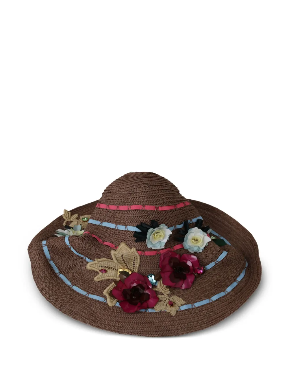 Dolce & Gabbana Cappello estivo con decorazione - Marrone