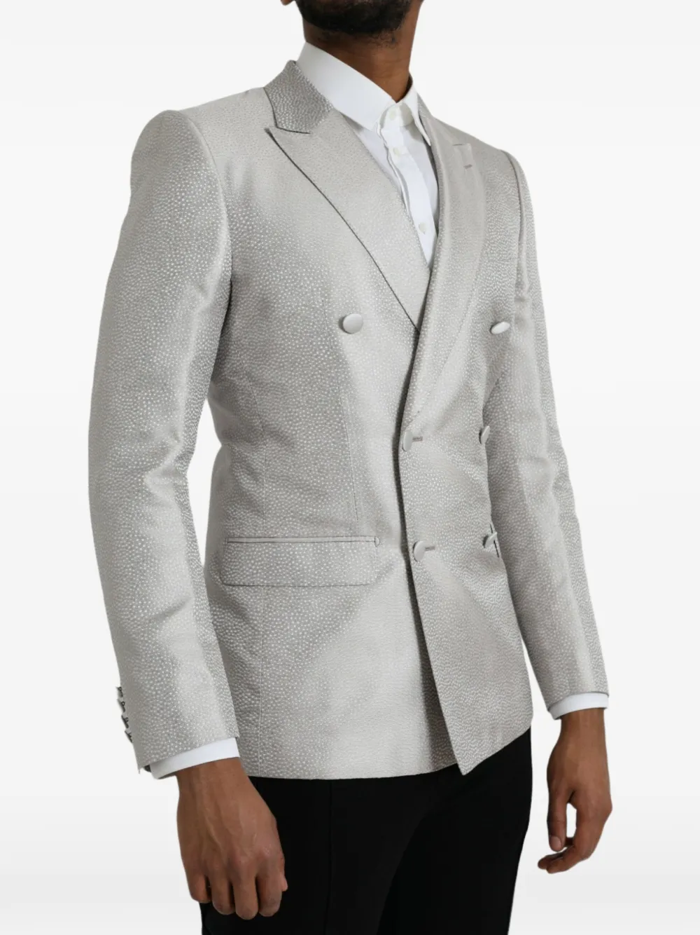 Dolce & Gabbana Martini blazer met dubbele rij knopen Grijs